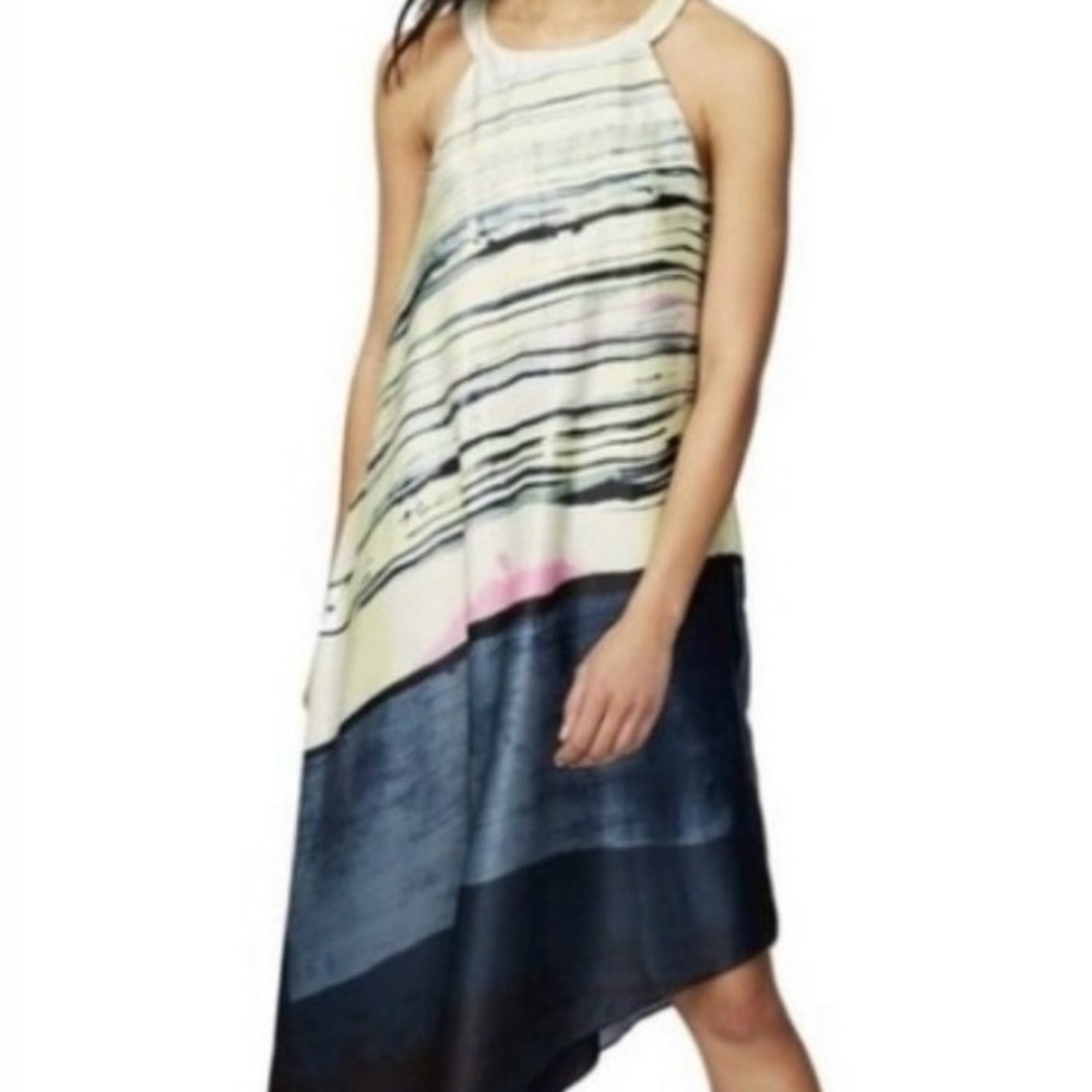 RACHEL Rachel Roy Asymmetrical Dress in Yellow, Pink, Navy. Wedding approved!
